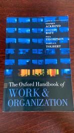 The Oxford Handbook of Work and Organization, Boeken, Ophalen of Verzenden, Alpha, Zo goed als nieuw, WO