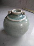Celadon Siam Thailand Kruikje vaas met oren diameter 9cmx9cm, Antiek en Kunst, Ophalen of Verzenden