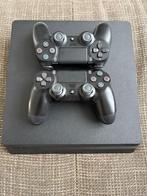 Playstation 4 slim met 2 controllers, Spelcomputers en Games, Spelcomputers | Sony PlayStation 4, Met 2 controllers, Ophalen of Verzenden