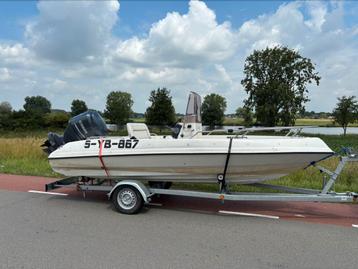 Console boot met 115 pk 4-takt en trailer beschikbaar voor biedingen