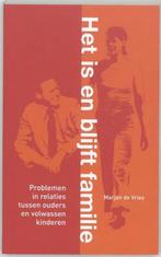 Marjan de Vries Het is en blijft familie, Ophalen of Verzenden, Nieuw, Overige onderwerpen