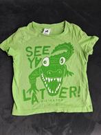 Frisgroen shirtje met krokodil, maatje 92, Jongen, Gebruikt, Ophalen of Verzenden, Shirt of Longsleeve