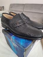 Instapper leer Sioux maat 45, Loafers, Onbekend, Zwart, Nieuw