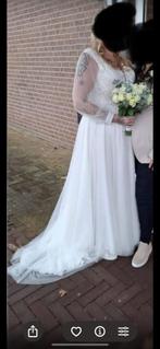 Trouwjurk 44/46, Ophalen, Zo goed als nieuw, Overige kleuren, Trouwjurk