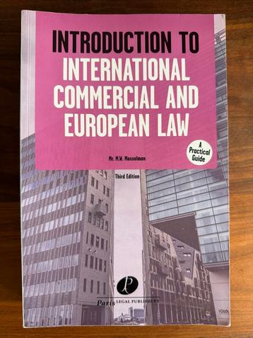 Boek: introduction to international commercial, european law beschikbaar voor biedingen