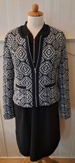 Zwart/wit jasje, ideaal voor het tussenseizoen, Maat 38/40 (M), Gi, Zwart, Gi