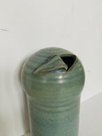 Gubbels Helden groen keramiek vaas , jaren 70, Gubbels, Gebruikt, Aardewerk of Porselein, Ophalen of Verzenden