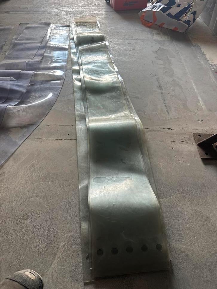 Strokengordijn, Flappengordijn, Koelcel flappen, Huis en Inrichting, Stoffering | Gordijnen en Lamellen, Zo goed als nieuw, 200 cm of meer