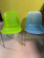 Te koop Stoelen, Ophalen, Kunststof, Gebruikt, Blauw
