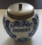 Schitterende tabakspot "Amphora" handpainted Delft blauw, Antiek en Kunst, Curiosa en Brocante, Verzenden