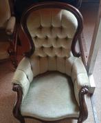 Antieke Fauteuil met Groene Bekleding, Ophalen