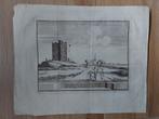 6 / Huis te Altena met dorp Almkerk - Originele gravure 1736, Ophalen of Verzenden