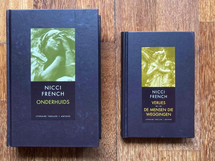2x boeken van Nicci French: Onderhuids & Verlies & De Mensen, Boeken, Thrillers, Gelezen, Ophalen of Verzenden