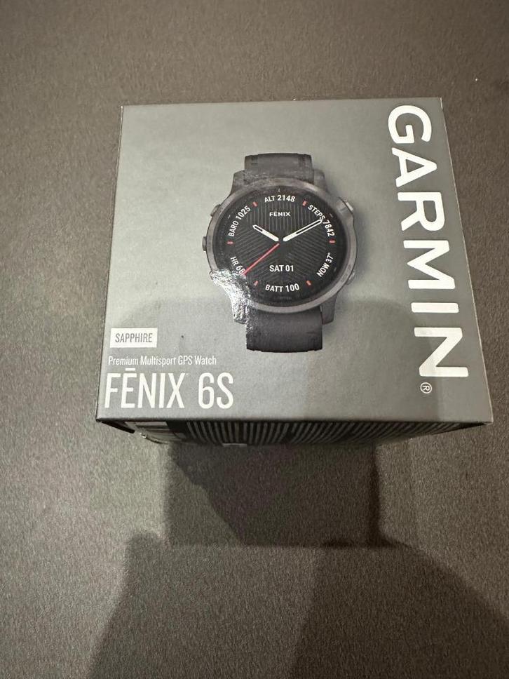 Garmin Fenix 6S Premium Sapphire 43 mm, Sieraden, Tassen en Uiterlijk, Sporthorloges, Zo goed als nieuw, Android, Zwart, Afstand