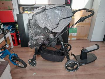 Kindercraft kinderwagen + toebehoren + kidsit