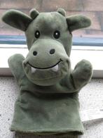 Handpop Monster Draak Koe van Zeeman zacht groen velours, Ophalen of Verzenden, Zo goed als nieuw, Koe