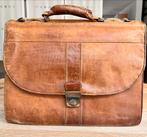 YvesRobin leren tas - kantoor/school, Bruin, Aktetas of Boekentas, Ophalen of Verzenden, Leer