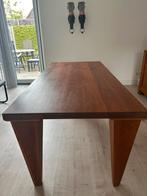 Massief houten tafel L200xB90xH76, 200 cm of meer, 50 tot 100 cm, Modern, Rechthoekig