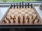 Vintage schaak- en damspel, Hobby en Vrije tijd, Gezelschapsspellen | Bordspellen, Ophalen of Verzenden, Gebruikt