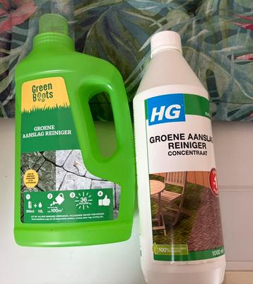 Hg groene aanslag reiniger en green boots beschikbaar voor biedingen