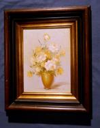 Schilderij (bloemen in vaas) - Robert Lox, Antiek en Kunst, Kunst | Schilderijen | Klassiek, Ophalen of Verzenden