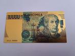 ITALIA  10000 LIRE  GOUDFOLIE BILJET (141), Postzegels en Munten, Bankbiljetten | Europa | Eurobiljetten, Italië, Los biljet, Verzenden