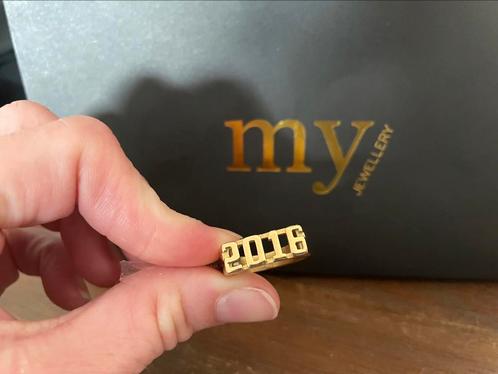 My Jewellery jaartal ring 2016 maat 17 goudkleurig Nieuw, Sieraden, Tassen en Uiterlijk, Ringen, Nieuw, Dame, 17 tot 18, Goud