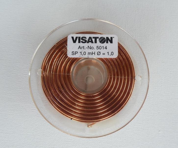 Visaton 5014 luchtspoel 1,0mH 1mm, Audio, Tv en Foto, Luidsprekers, Zo goed als nieuw, Overige typen, 120 watt of meer, Overige merken