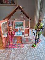 Barbie Skihuis met Ken & Barbie, Kinderen en Baby's, Speelgoed | Poppen, Ophalen of Verzenden, Gebruikt, Barbie