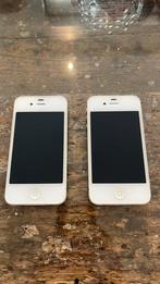 iPhone 4 - Wit (2x), Telecommunicatie, Mobiele telefoons | Apple iPhone, IPhone 4, Ophalen of Verzenden, Wit, Zo goed als nieuw