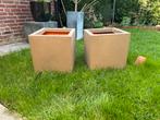 2 Capi Vierkante Plantenbakken, Ophalen, Kunststof, Gebruikt, Minder dan 60 cm