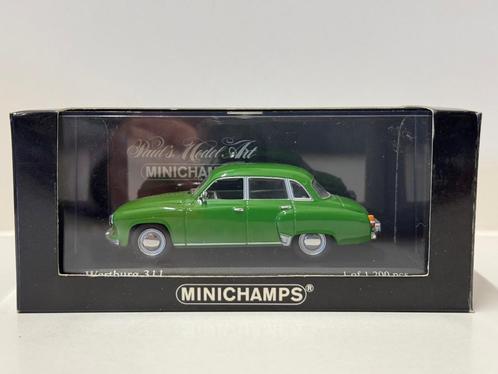 Minichamps: Wartburg A 312 sedan, nr. 430 015902, 1:43, Hobby en Vrije tijd, Modelauto's | 1:43, Zo goed als nieuw, Auto, MiniChamps