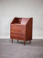 Secretaire kaptafel ladekast met spiegel Deens vintage, Huis en Inrichting, Kasten | Secretaires, Midcentury, Zo goed als nieuw