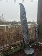Parasol mrt franjes, Tuin en Terras, Parasols, Ophalen, Gebruikt, Parasolvoet