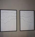 Abstracte Wanddecoratie Set - 2 Schilderijen, Ophalen of Verzenden