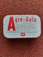 Klein blikje Agré - Gola. N.V. Philips-Roxane. Duphar., Verzamelen, Blikken, Ophalen of Verzenden, Gebruikt, Overige, Overige merken