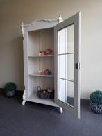 Unieke oude vitrinekast, Huis en Inrichting, Kasten | Vitrinekasten, Ophalen, Glas, 50 tot 100 cm, Landelijk
