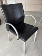 Leolux Myto eetkamerstoel 6x, Huis en Inrichting, Stoelen, Ophalen, Gebruikt, Zwart, Design
