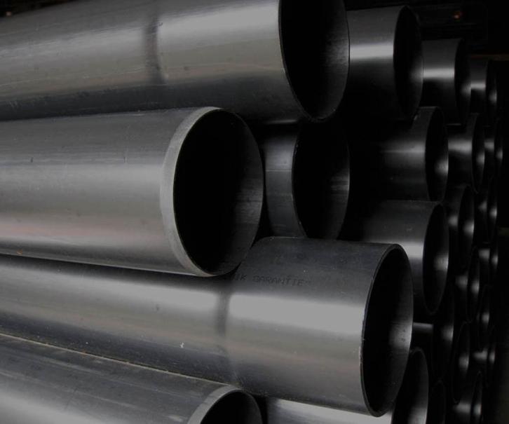 Nieuwe PVC buis 125 mm rioolbuis regenwaterafvoerbuis, Doe-het-zelf en Verbouw, Buizen en Afvoer, Nieuw, Rechte buis, Pvc, 4 tot 6 meter