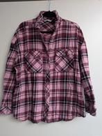 Rose ruit flanel blouse Stradivarius maat L., Kleding | Dames, Blouses en Tunieken, Ophalen, Zo goed als nieuw, Maat 38/40 (M)