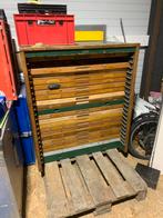 Zetbok - Oude letterkast met lades, Ophalen