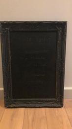 Krijtbord - schilderij lijst  Rivièra Maison - zgan -  €25,-, Huis en Inrichting, Ophalen, Zo goed als nieuw, Krijtbord