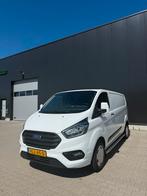 Ford Transit Custom GB 2.0 TDCI 130PK 340 L2H2 2021 Wit, Auto's, Bestelauto's, Voorwielaandrijving, Stof, 1995 cc, Zwart