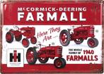 IH Farmalls 1940 The Whole Family., Ophalen of Verzenden, Nieuw, Reclamebord