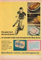 retro reclame 1965 Blue Band margarine jongetje step, Verzenden, Overige typen