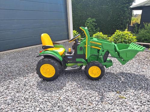 JOHN DEERE ELEKTRISCHE GROUND LOADER 12V - OR0068 PEG PEREGO, Kinderen en Baby's, Speelgoed | Buiten | Accuvoertuigen, Zo goed als nieuw