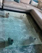 Glazen salontafel Fontana Arte Tavolo Con Ruote, Ophalen, Gebruikt, 100 tot 150 cm, 50 tot 100 cm