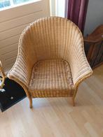 stoel, Ophalen, Gebruikt, Bruin, Riet of Rotan