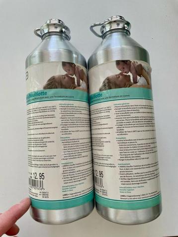 Aluminium kruik met Meyco kruikzak (2x) beschikbaar voor biedingen