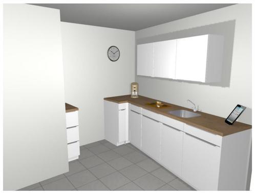 Superkeukens (Nobilia) keuken, Huis en Inrichting, Keuken | Complete keukens, Gebruikt, Hoekkeuken, Wit, Kunststof, Ophalen